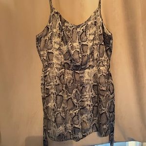 Snake skin romper